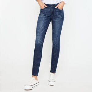 KanCan Ashlyn Mid Rise Super Skinny Leg Dark Wash Jeans